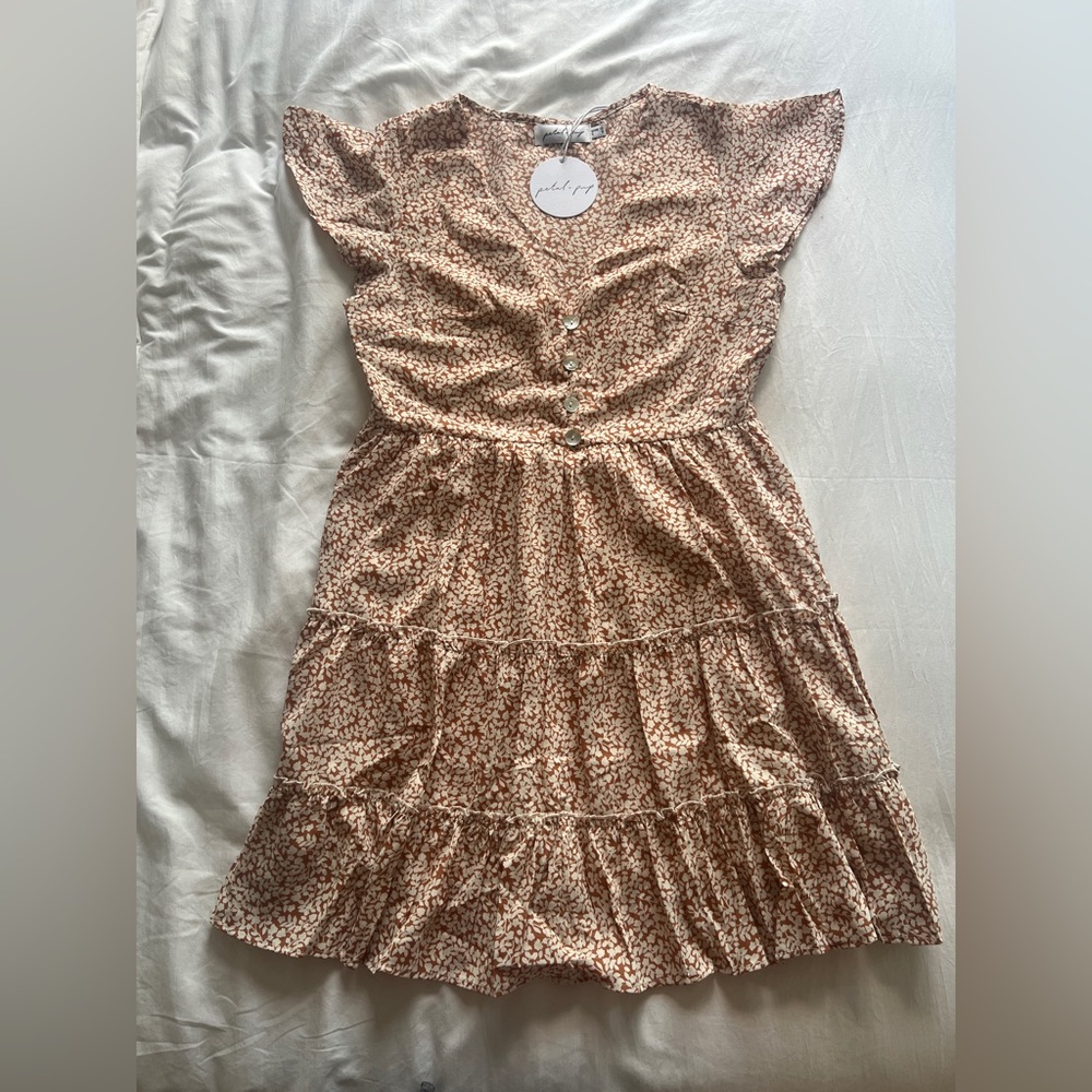 NWT Petal and Pup Tan Babydoll Dress - Size US 8